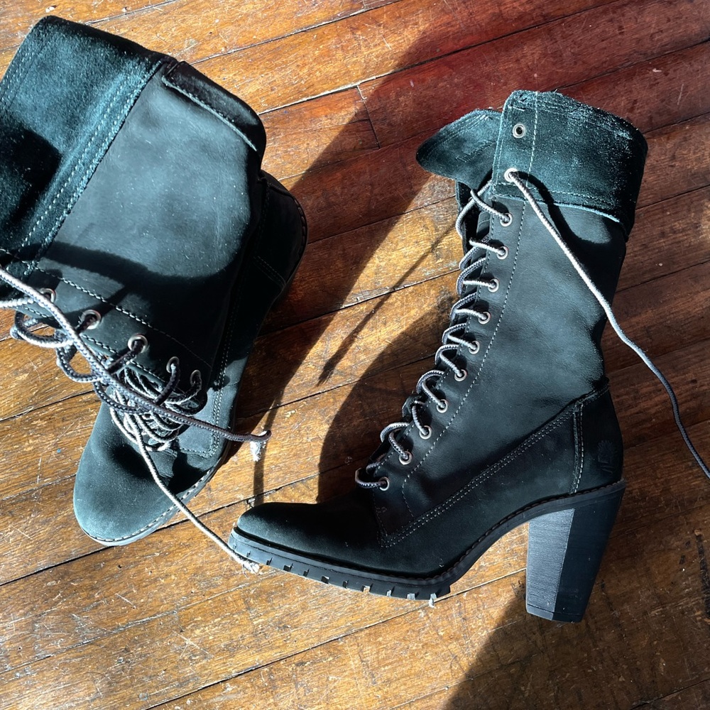 Timberland leather lace up boots